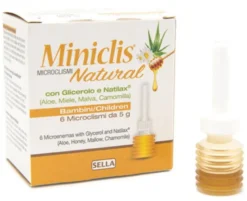 Miniclis natural microclismi con glicerolo e Natilax Bambini 6pz da 5g