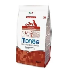 Monge Agnello Riso E Patate Cibo Secco Per Cani Cuccioli Sacco 800g