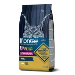Monge B Wild Adult Con Lepre Cibo Secco Per Gatti Adulti Sacco 1,5 Kg