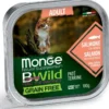 Monge B Wild Grain Free Salmone Con Ortaggi Cibo Umido Per Gatti Adulti 100g