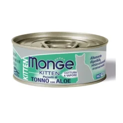 Monge Jelly Kitten Pezzetti Di Tonno Bonito E Aloe Cibo Umido Per Gatti Cuccioli 80g