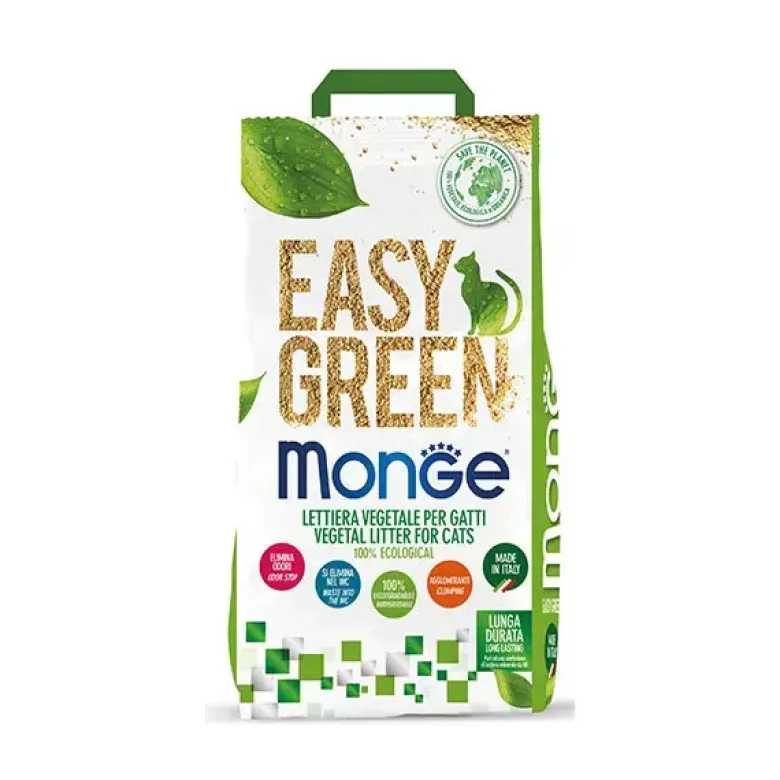 Monge Lettiera Easy Green Vegetale Per Gatti 10L
