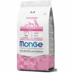 Monge Maiale Riso E Patate Cibo Secco Per Cani Adulti Sacco 12 Kg