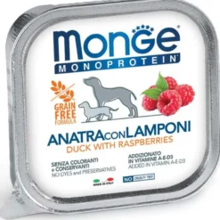 Monge Monoprotein Anatra Con Mirtilli Cibo Umido Per Cani Adulti 150g