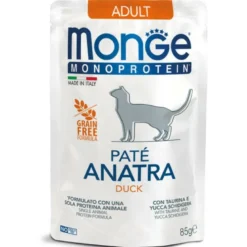 Monge Monoprotein Paté Anatra Cibo Umido Per Gatti Adulti 85g