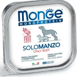 Monge Monoprotein Solo Manzo Cibo Umido Per Cani Adulti 150g