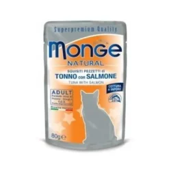Monge Natural Superpremium Tonno Con Salmone Cibo Umido Per Gatti Adulti 80g