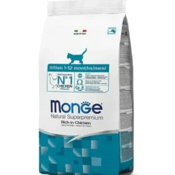 Monge Ricco Di Pollo Cibo Secco Gatti Cuccioli 1-12 Mesi Sacco 1,5 Kg
