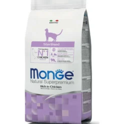 Monge Ricco Di Pollo Cibo Secco Gatti Adulti Sterilizzati Sacco 400g