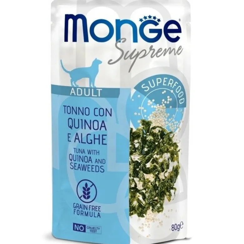 Monge - Supreme Adult Pezzetti di Tonno con Quinoa e Alghe