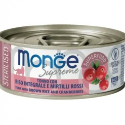 Monge Supreme Sterilised Adult Cat Tonno Riso Integrale e Mirtilli Rossi