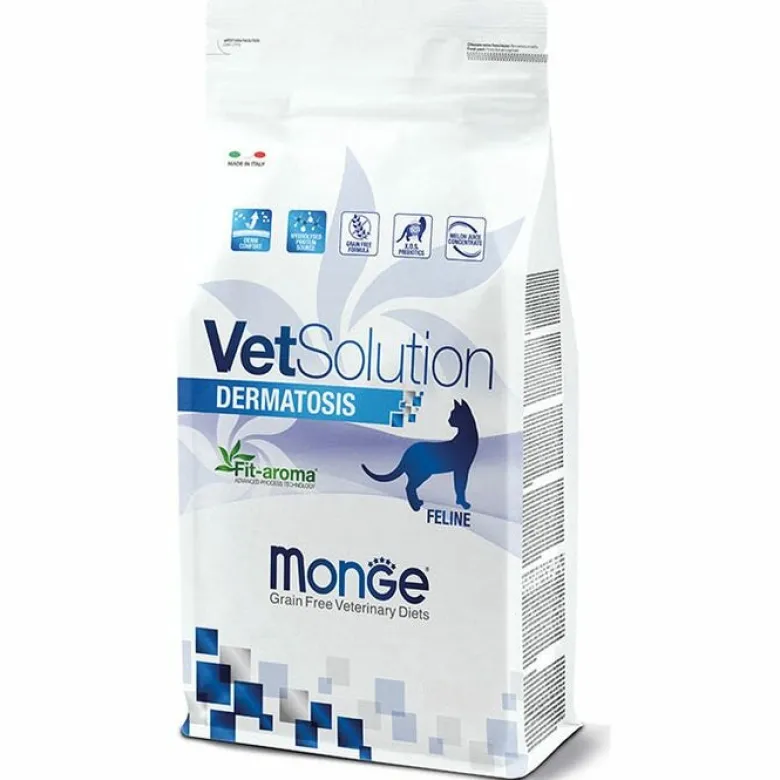 Monge VetSolution Dermatosis Linea Veterinaria Cibo Secco Gatti 400g