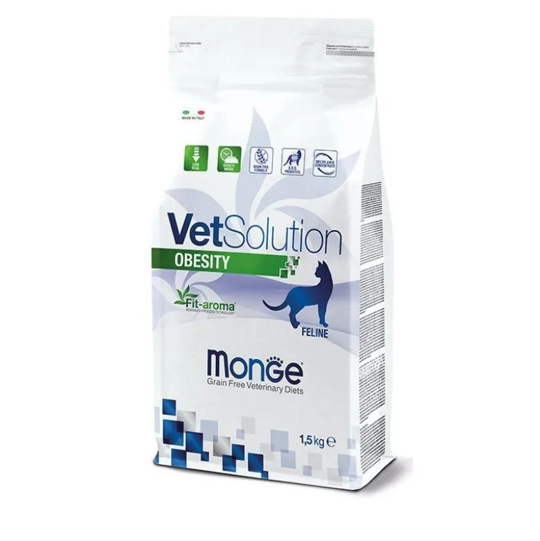 Monge VetSolution Obesity Linea Veterinaria Cibo Secco Gatti 1,5 Kg