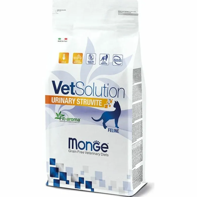 Monge VetSolution Urinary Struvite Linea Veterinaria Cibo Secco Gatti 1,5 Kg