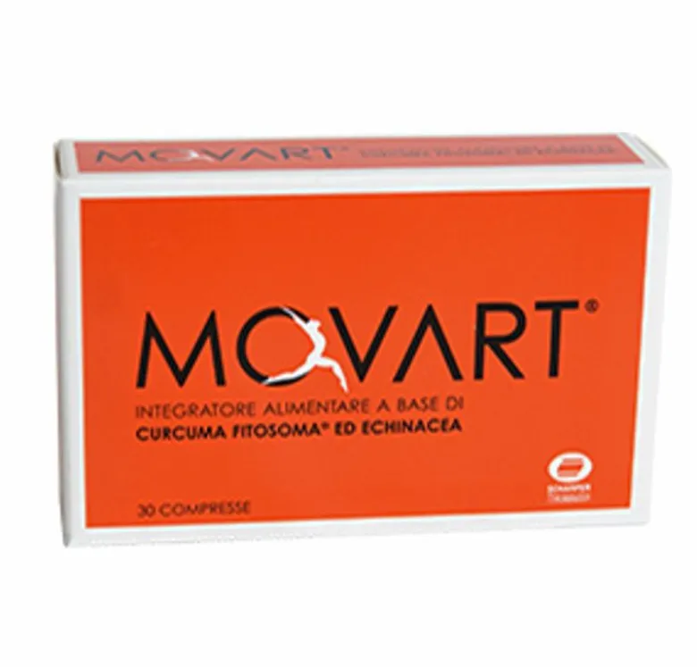 Movart Integratore Alimentare Curcuma Funzionalità Articolare 30 Compresse