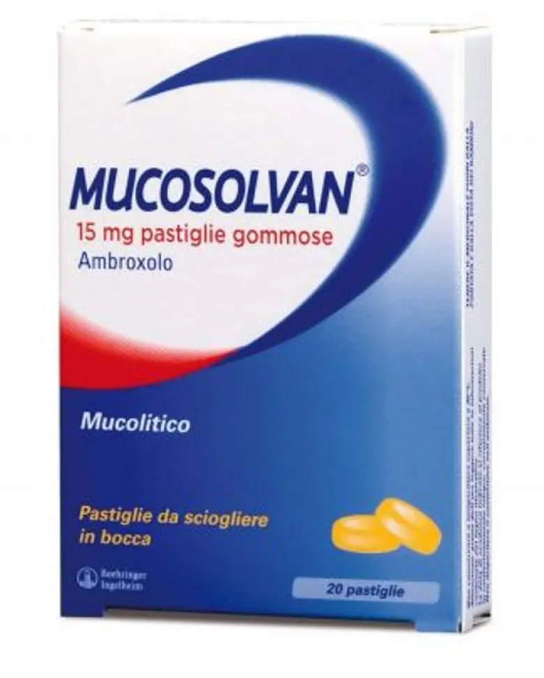 Mucosolvan 20 pastiglie 15 mg gommose masticabili