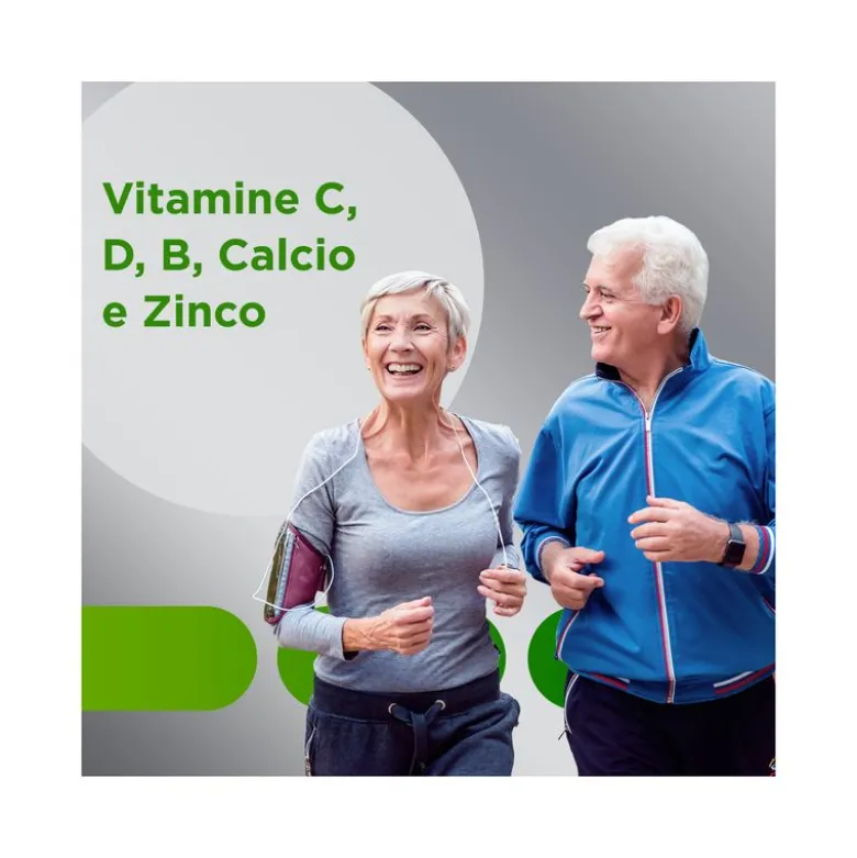 Multicentrum Adulti 50+ Integratore Alimentare Multivitaminico Vitamina B D E Magnesio Calcio 30Cpr