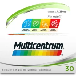 Multicentrum Adulti Integratore Alimentare Multivitaminico Vitamina C B D3 Calcio Ferro Zinco 30 Cpr