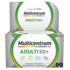 Multicentrum Adulti 50+ vitamine e minerali completo 90 compresse deglutibili