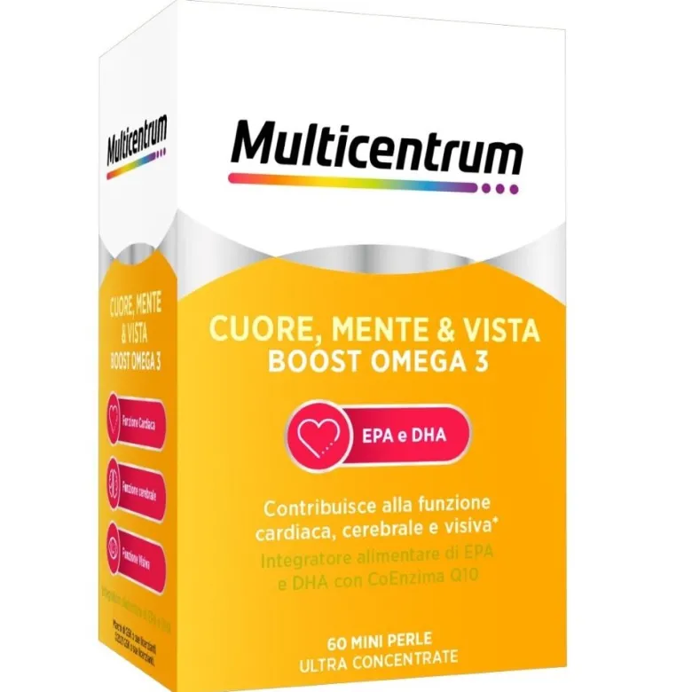Multicentrum Cuore Mente E Vista Boost Omega3 60 Mini Perle