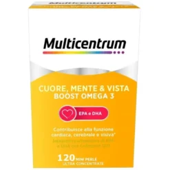 Multicentrum Cuore Mente Vista Boost Omega3 120 Mini Perle