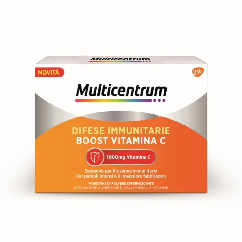 Multicentrum Difese Immunitarie Boost Vitamina C Integratore Alimentare Sali Minerali Vitamine 14 Bs