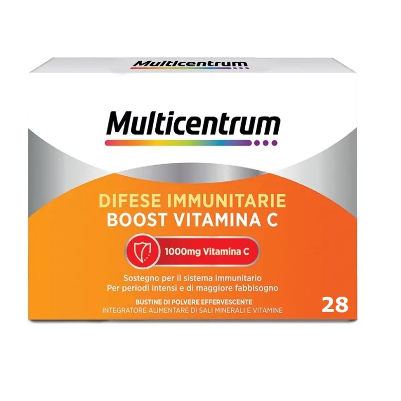 Multicentrum Difese Immunitarie Boost Vitamina C Integratore Alimentare Sali Minerali Vitamine 28Bst