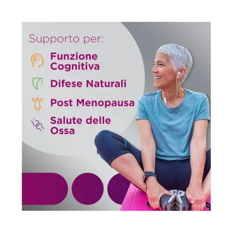 Multicentrum Donna 50+ Integratore Multivitaminico Multiminerale Calcio Ferro Acido Folico 60 Cpr