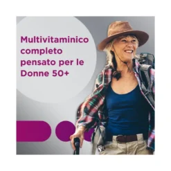 Multicentrum Donna 50+ Integratore Multivitaminico Multiminerale Ferro Calcio Vitamina D D3 30 Compr