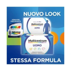 Multicentrum Uomo Integratore Alimentare Multivitaminico Vitamina B D3 A Calcio Magnesio 60 Cpr