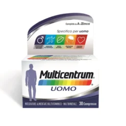 Multicentrum Uomo Integratore Alimentare Multivitaminico Vitamina B D3 A Calcio Magnesio 30 Cpr