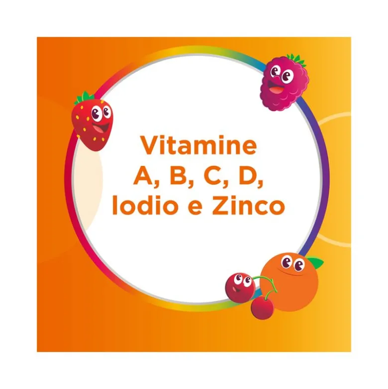 Multicentrum VitaGummy Integratore Vitamine Minerali Bambini 3+ Vitamina D Iodio Ferro 30 Caramelle