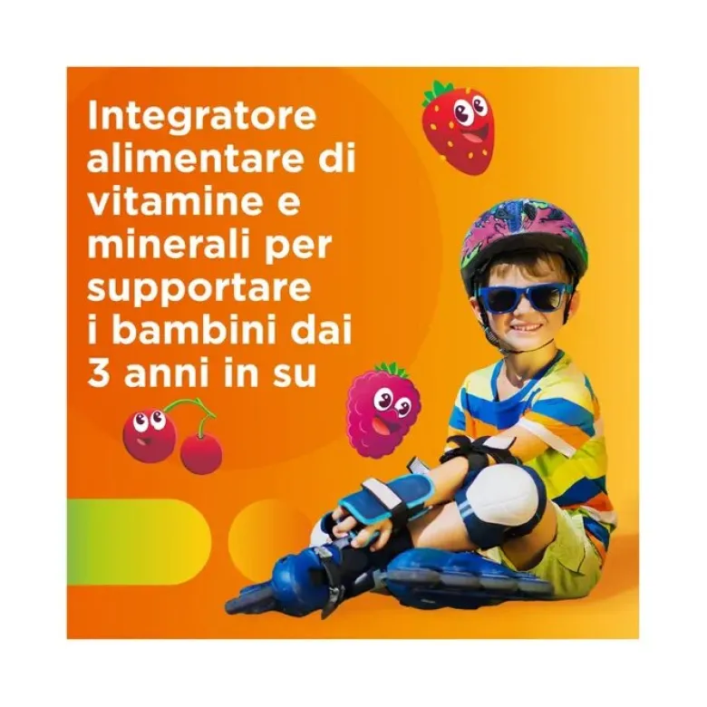 Multicentrum VitaGummy Integratore Vitamine Minerali Bambini 3+ Vitamina D Iodio Ferro 30 Caramelle