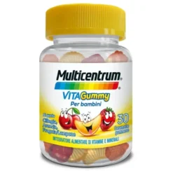Multicentrum VitaGummy Integratore Vitamine Minerali Bambini 3+ Vitamina D Iodio Ferro 30 Caramelle