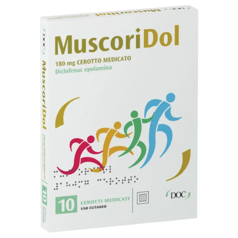 Muscoridol 10 Cerotti Medicati 180mg