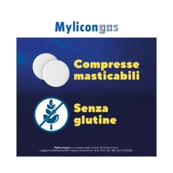 Mylicongas Aerofagia 50 Compresse per Flatulenza Meteorismo Gonfiore addominale
