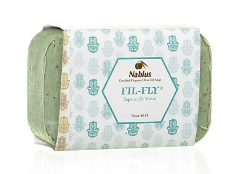 Nablus sapone Fil-Fly biologico vegetale alla Menta 100g