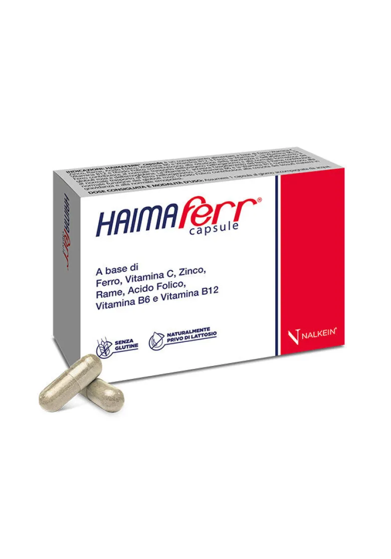 Nalkein Haimaferr utile per le carenze di ferro 30 capsule
