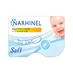Narhinel Aspiratore Nasale Neonati E Bambini Soft Con 2 Ricambi Soft Con Filtro Assorbente