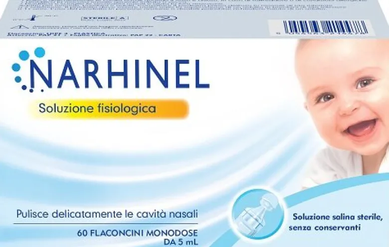 Narhinel Soluzione Fisiologica Per Aspiratore Nasale 60 Flaconcini da 5ml