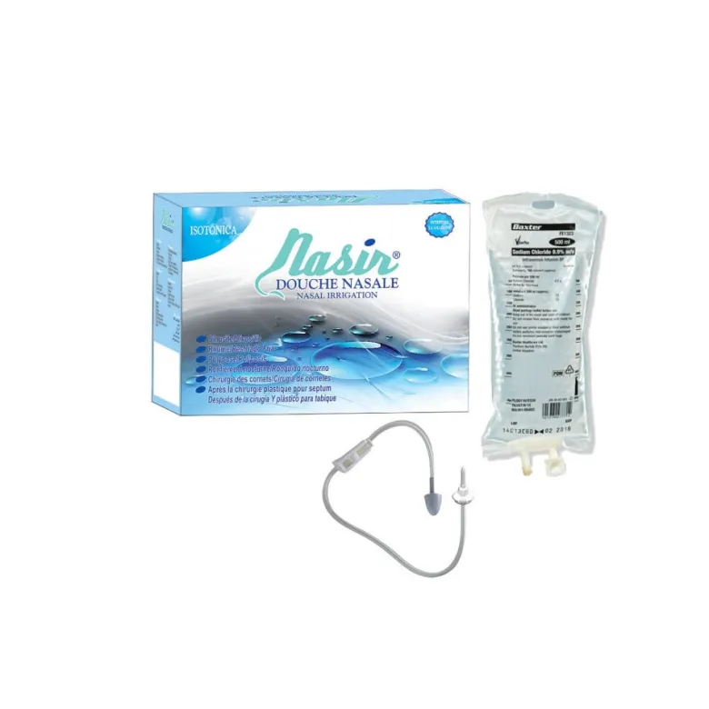 Nasir Doccia Nasale Con Soluzione Fisiologica Isotonica 6 Sacche 500ml + 1 Blister