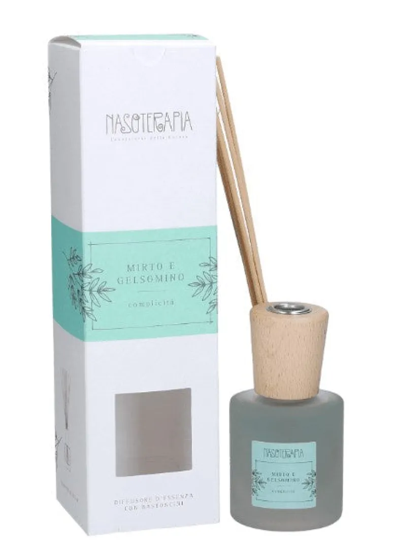 Nasoterapia Mirto e Gelsomino Complicità Diffusore d'essenza con bastoncini 100ml