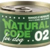 Natural Code 02 Manzo E Verdure Cani Adulti Lattina 90g