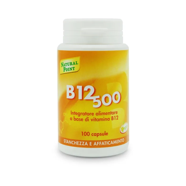 Natural Point B12 500 stanchezza ed affaticamento 100 capsule vegetali