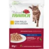 Natural Trainer Cibo Umido Al Pollo Per Gatti Adulti Busta 85g
