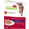 Natural Trainer Cibo Umido Manzo Per Gatti Adulti Busta 85g