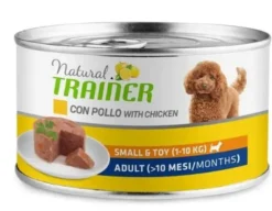 Natural Trainer Cibo Umido Pollo/Riso Per Cani Adulti Taglia Piccola Lattina 150g