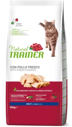 Natural Trainer Crocchette Pollo Fresco Per Gatti Adulti Sacco 10kg