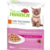 Natural Trainer Gatto Kitten & Young con Tacchino Bocconcini in Salsa 85g