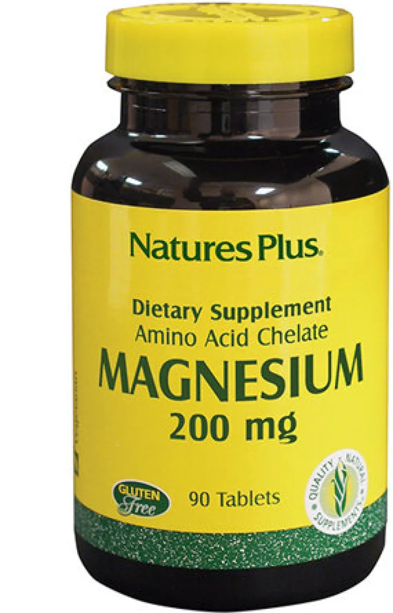 Nature's Plus Magnesio Chelato metabolismo 90 tavolette 200mg